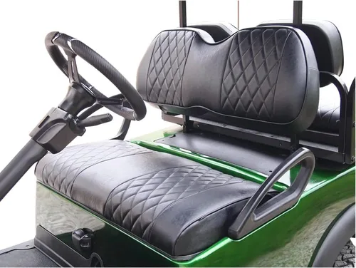 Vista 12 de Huskey Parts Company EZGO - Funda de asiento delantero naranja con costuras de diamante Medalist TXT 94-13, carrito de golf, 2 unidades naranja