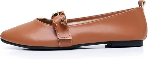 Vista 2 de VenusCelia Women's Mary Jane Flat Shoe