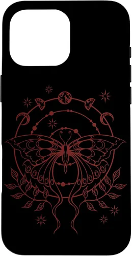 Vista 19 de Alt Emo Fairy Grunge Fairycore Goth Moth Moon Phases Case for iPhone 16