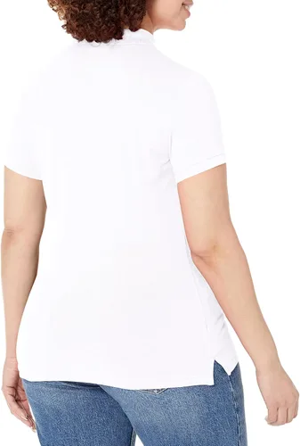 Vista 2 de Nautica Polo de algodón de manga corta con 5 botones para mujer
