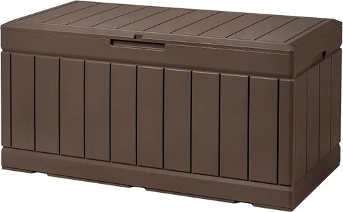 Vista 27 de Devoko Caja de cubierta de 29 galones, caja de almacenamiento al aire libre de resina impermeable Bloqueable y resistente a los rayos UV