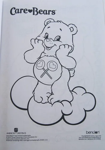 Vista 4 de Care Bears Fuzzy Friends - Libro para colorear y actividades (80 páginas)