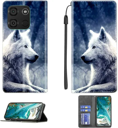 Vista 22 de Aroepurt Funda para UMIDIGI G1 Plus compatible con UMIDIGI G1 Plus Funda para teléfono Funda de piel sintética con función atril magnética CPT15