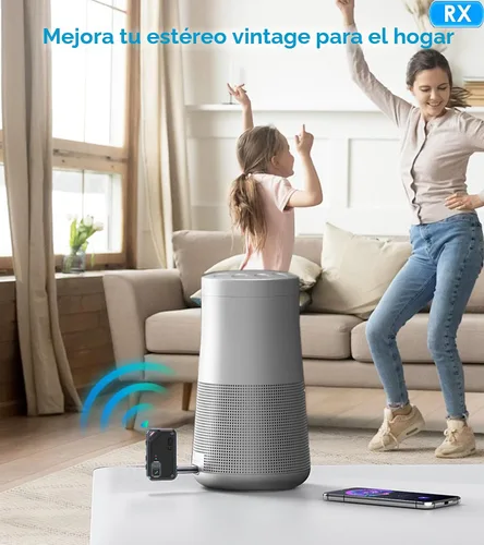 Vista 8 de Adaptador Bluetooth de avión para auriculares AirPods, transmisor Bluetooth para TV/PC/gimnasio, receptor de audio de 3.5mm para estéreo