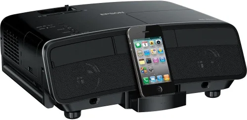 Vista 2 de Epson MegaPlex MG-850HD 720p HD 3LCD Portátil Digital Dock Proyector y Altavoz Combo para iPod, iPhone y iPad