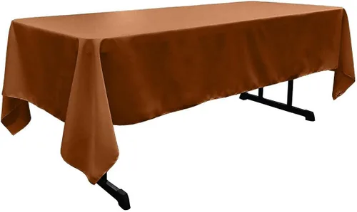 Vista 33 de New Creations Fabric & Foam Inc - Mantel rectangular de popelina de poliéster de 60 pulgadas de ancho por 120 pulgadas de largo. (Avocado)
