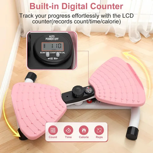 Vista 4 de Máquina para hacer ejercicio de cintura, máquina de abdominales ajustable, herramienta de fitness, sin ruido, para mujeres y hombres