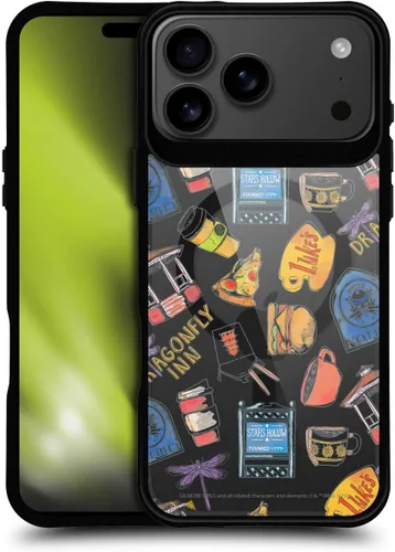 Vista 163 de Head Case Designs Gilmore - Funda negra a prueba de golpes con diseño de dibujos animados para niñas con licencia
