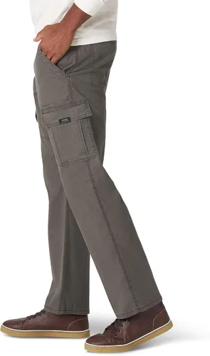 Vista 3 de Wrangler Authentics - Pantalones elásticos para hombre, ajuste clásico relajado, tipo cargo