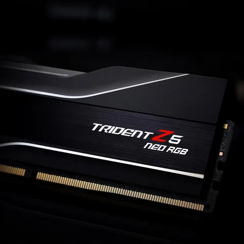 Vista 6 de G.SKILL Trident Z5 Neo RGB Series DDR5 RAM (AMD EXPO e Intel XMP 3.0) 32GB (2x16GB) Hasta 6000MT/s* CL36-36-36-96 1.35V Memoria de computadora