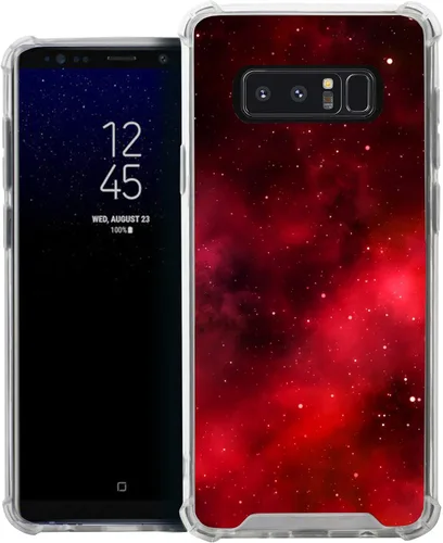 Vista 28 de CasesOnDeck Funda compatible con [Samsung Galaxy Note 8] Note 8, funda delgada y transparente de poliuretano termoplástico flexible con protección