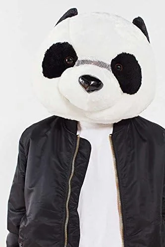 Vista 8 de Cabezudos para disfraz., Panda, Blanco
