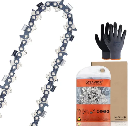 Vista 13 de Savior 4Pack GTA 26 Cadena de Motosierra Mini de 4 Pulgadas de 1/4" LP.043" de Calibre 28 Enlace de Transmisión para Podadora de Hojas Stihl GTA 26