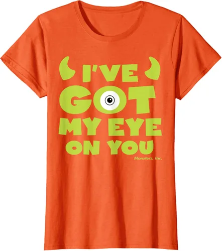 Vista 14 de Disney Pixar Monsters Inc Mike Wazowski Eye On You - Camiseta, Negro, S