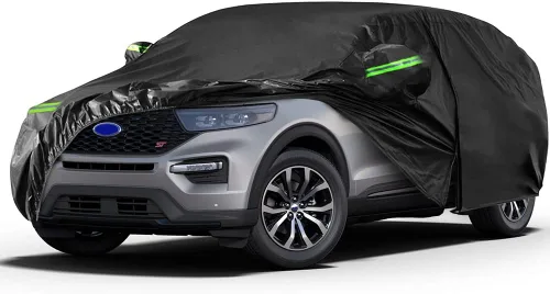 Vista 17 de Fundas impermeables para automóvil de repuesto para Ford Bronco 2021-2024 de 4 puertas, 6 capas para todo tipo de clima, cubierta de automóvil