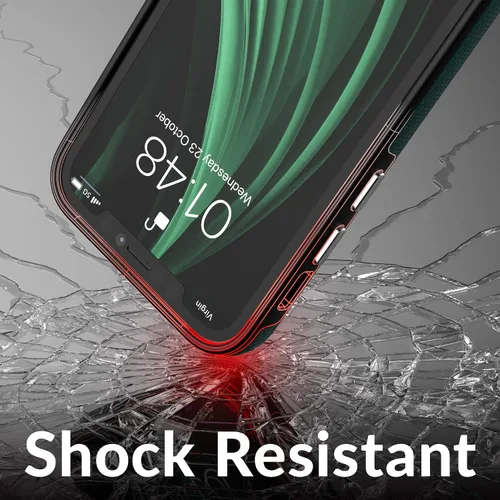 Vista 5 de Crave Funda para iPhone 12 mini, funda de protección dual para iPhone 12 mini (5.4 pulgadas) - Verde bosque