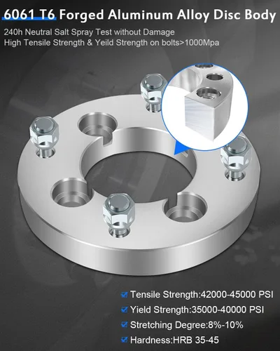 Vista 6 de ECCPP 4 adaptadores de espaciadores de rueda de 4 lengüetas de 1 pulgada, conversión de 4x110 a 4x137 10x1.25 2.913 in para 2007-2016 para Rancher