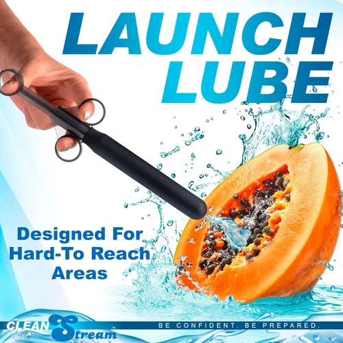 Vista 6 de Cleanstream Lanzador de lubricante suave, uso con una mano, tubo liso para una fácil inserción, jeringa, apto para juguetes, tapa incluida