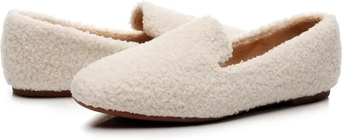 Vista 5 de VenusCelia - Zapatos tipo flats de mujer Serenity Beige Peludo