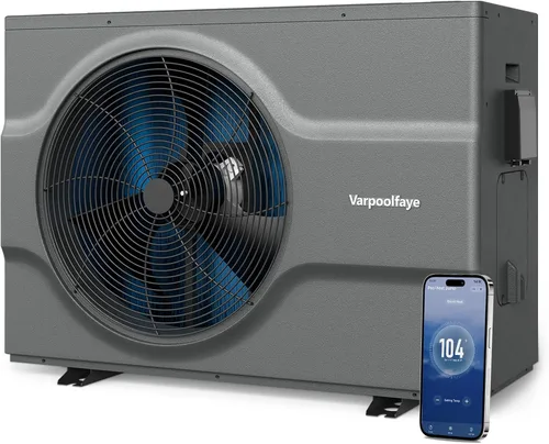 Vista 12 de Calentador de piscina sobre el suelo de 13000 BTU, bomba de calor eléctrica de 3500 galones, calentadores de piscina de 120 V de alta eficiencia COP