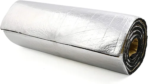 Vista 8 de Uxcell 394 mil 10 mm 10.76 pies cuadrados esterilla de amortiguación de sonido con espuma de aluminio para aislar el calor del motor del parachoques