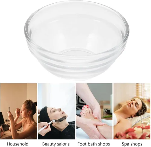 Vista 6 de LALAFINA Juego de spa 1 juego de exfoliador facial para cepillos, mascarillas, cuenco, palillos, cara, barro, sopa de vidrio, limpiador de aceite