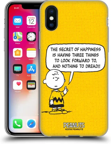 Vista 95 de Head Case Designs Funda de gel suave con licencia oficial de Peanuts Autumn Charlie Brown compatible con Apple iPhone 7 Plus/iPhone 8 Plus