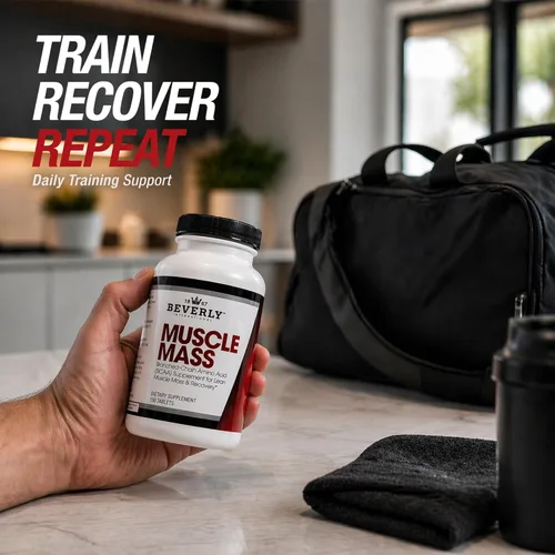 Vista 7 de Beverly International Masa muscular, BCAA de forma libre, 150 tabletas