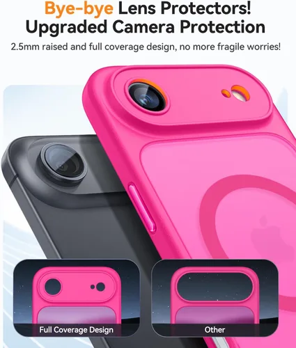 Vista 196 de CANSHN Funda magnética compatible con iPhone Air (6.5 pulgadas), mejorada [protección completa de la cámara] [compatible con Magsafe]