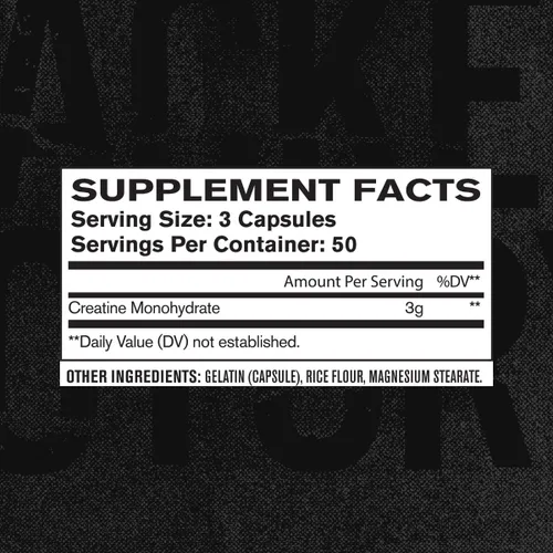 Vista 5 de Jacked Factory Cápsulas de monohidrato de creatina, píldoras de creatina para el crecimiento muscular, mayor fuerza, mayor producción de energía