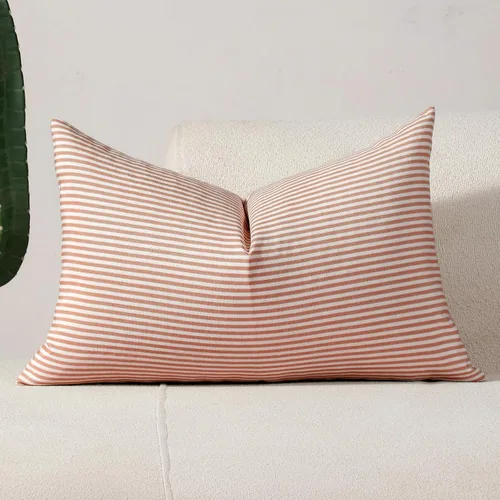 Vista 72 de vctops Fundas de almohada decorativas a cuadros azules de 12 x 20 pulgadas, funda de cojín lumbar de guingán para sofá, dormitorio
