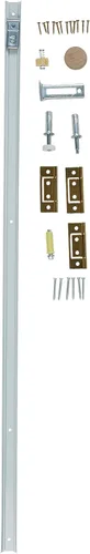 Vista 3 de National Hardware N343-715 Juego de herrajes para puerta plegable, 36 pulgadas, riel de acero incluido, ajustable, blanco