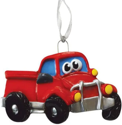 Vista 2 de Adorno personalizado 2024 para camioneta, juguetes para árbol de Navidad, decoración artesanal personalizada para niños
