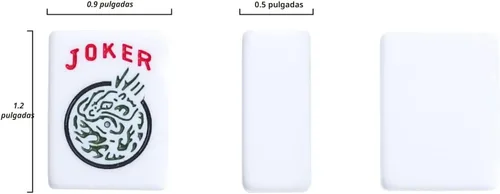 Vista 2 de Juego de Mahjong Americano GUSTARIA, 166 fichas blancas de calidad, 4 estantes/empujadores de color todo en uno, juego completo de fichas de Mahjong