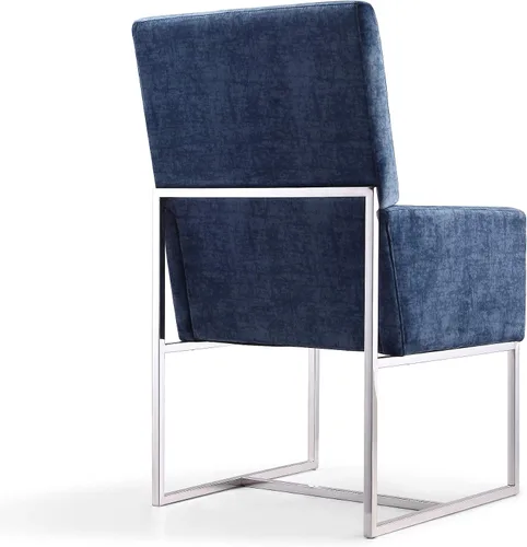 Vista 9 de Manhattan Comfort Element Mid Century - Silla de comedor tapizada moderna, juego de 6, color azul