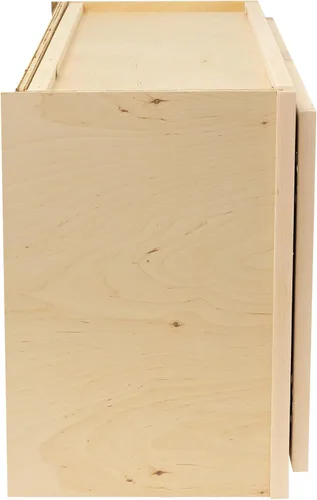 Vista 4 de Quicklock RTA (listo para montar) Armario de cocina de pared para microondas - Estilo agitador 100% madera dura, almacenamiento de hardware