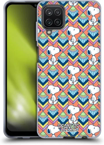 Vista 171 de Head Case Designs Snoopy Deco Dreams - Funda de gel con licencia oficial de Peanuts Blue Pattern [protección de grado militar] compatible con Google