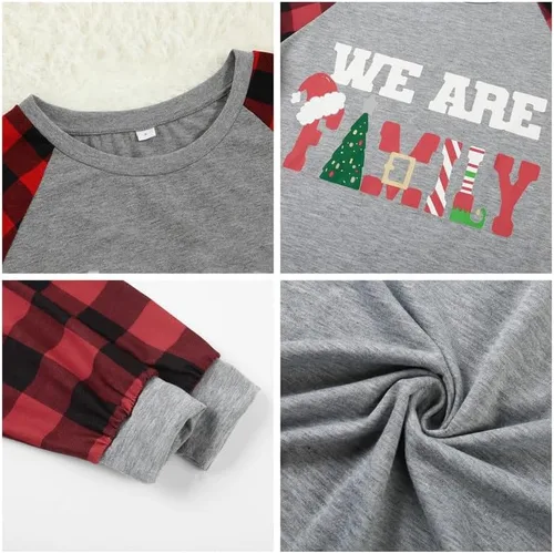 Vista 4 de JLTDS Ropa de Navidad familiar con bolsillos para mamá
