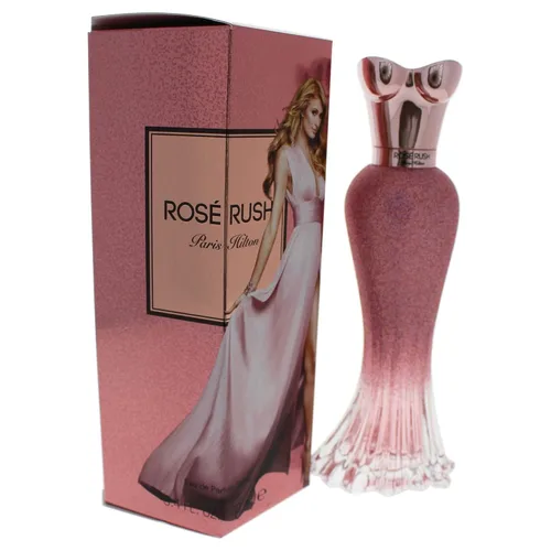 Vista 4 de Paris Hilton Rose Rush Eau de Parfum - Perfume en aerosol para mujer, fragancia floral y afrutada, notas de papaya, peonía, cedro y almizcle blanco