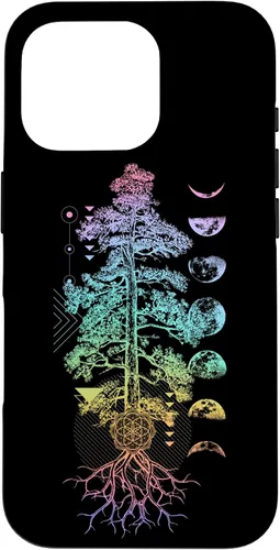 Vista 20 de Tree of Life Phases of The Moon Yoga Chakra Gift Case for iPhone 17