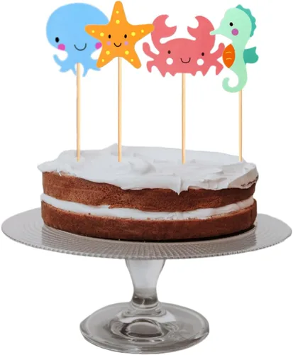 Vista 7 de Decoración para cupcakes para decoración de tartas, fiestas temáticas náuticas, baby shower, suministros de cumpleaños para niños