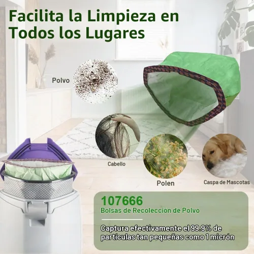 Vista 6 de Paquete de 30 bolsas de microfiltro 107666 compatibles con aspiradora ProTeam GoFit 3, mochila de 3 cuartos de galón