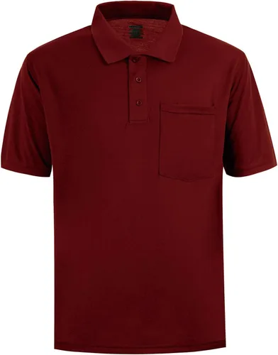 Vista 15 de MOHEEN Polo de manga corta para hombre, absorbe la humedad, secado rápido, con bolsillo 12138# Verde militar
