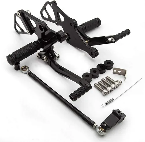 Vista 5 de CNC MT07 13-20 - Juego de clavijas traseras ajustables para motocicleta, pedal de cambio de freno compatible con MT-07 MT07 FZ-07 FZ07 2013 2014