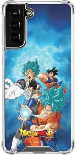 Vista 6 de Skinit Funda transparente compatible con Galaxy S22 Plus, diseño oficial de Dragon Ball Super Goku