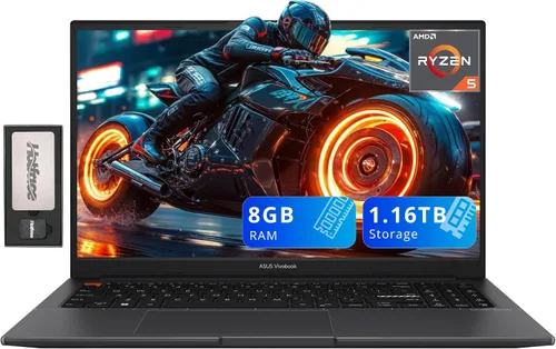 Vista 12 de ASUS VivoBook S15 - Laptop FHD Slim de 15.6 pulgadas, AMD Ryzen 5 5600H, 8 GB de RAM, 672 GB de almacenamiento