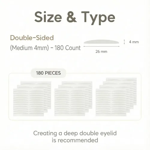 Vista 2 de Magic Slim - Cinta adhesiva de doble párpado – Tiras adhesivas invisibles para corrección monólida con capucha – Auténtica tecnología K-Beauty