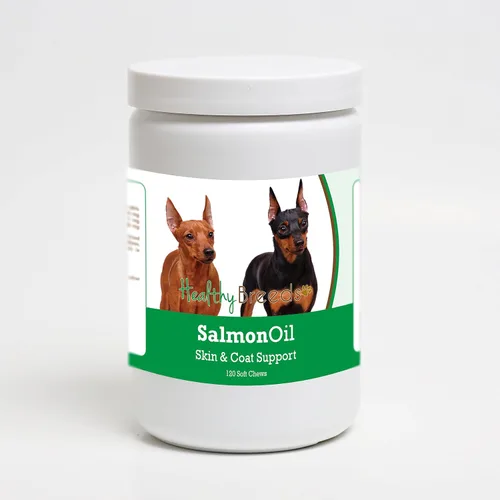 Vista 415 de Healthy Breeds Affenpinscher - Masticables suaves de aceite de salmón, 90
