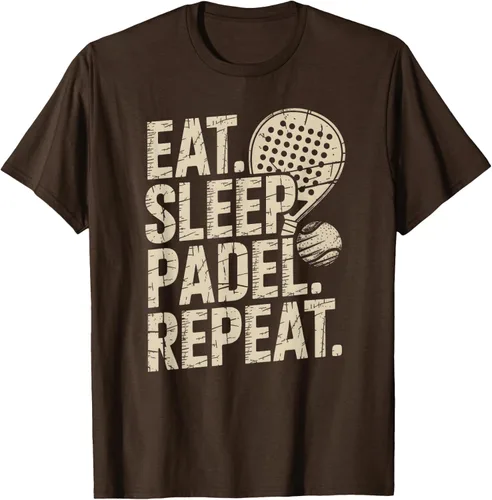 Vista 60 de Camiseta Eat Sleep Padel Repeat Padel Jugador de Tenis