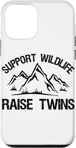 Vista 16 de Support Wildlife Raise Twins Funny Twin Mom Dad Gift Case for iPhone 17